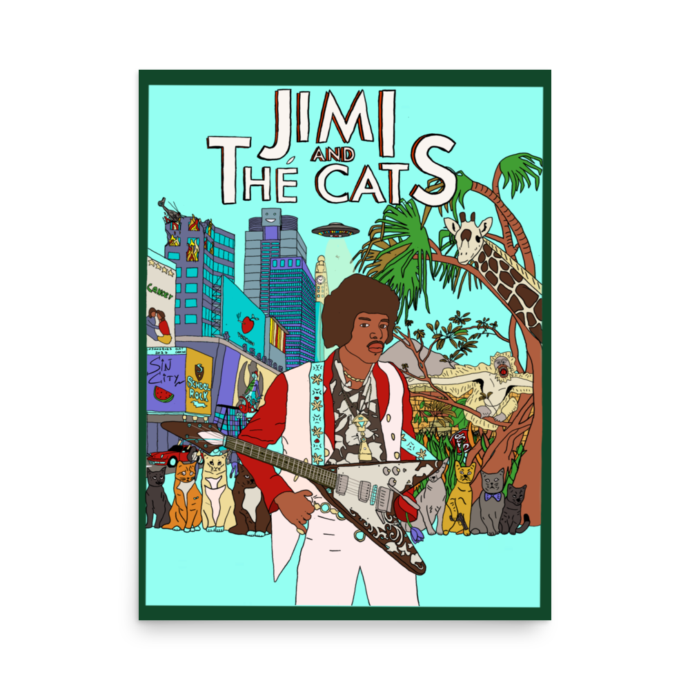 Jimi And The Cats Poster