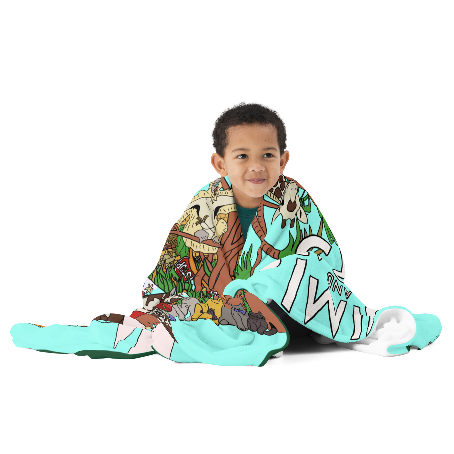 Jimi And The Cats Throw Blanket